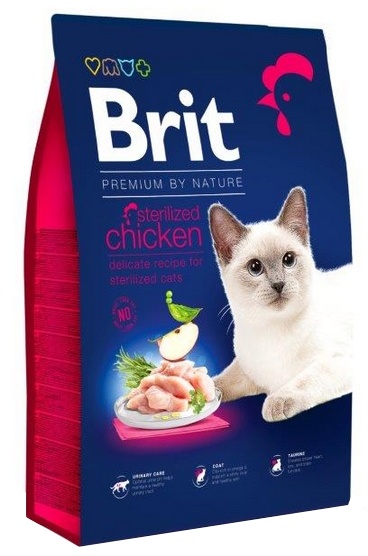 BRIT Cat Premium By Nature Sterilised Chicken 8kg