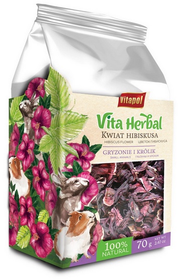 Vitapol Vita Herbal dla gryzoni i królika kwiat hibiskusa 70g