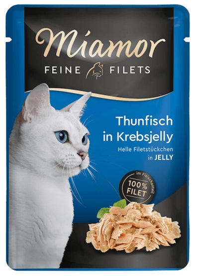 Miamor Feine Filets tuńczyk w krabowej galaretce saszetka 6x100g