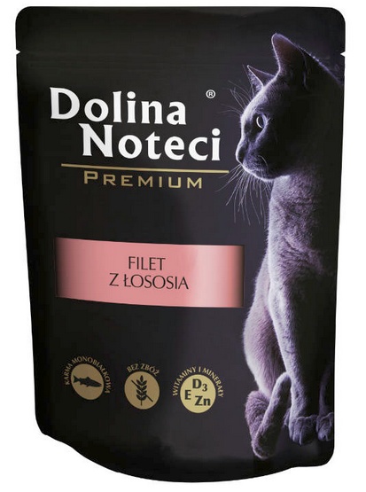 Dolina Noteci Premium filet z łososia dla kotów 85g 48487-uniw