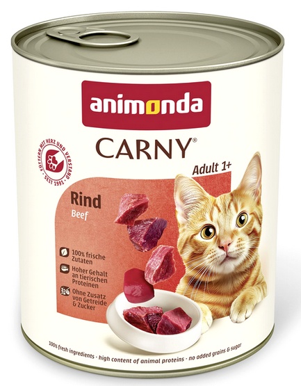 Animonda Carny Adult Wołowina Puszka 800G