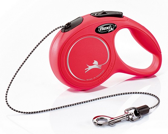 Flexi Smycz New Classic CORD rozm XS kolor czerwony