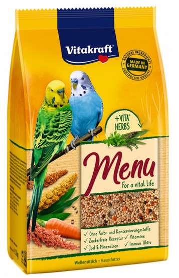 Vitakraft Menu Vital, Papuga falista, miodowa, 500 g