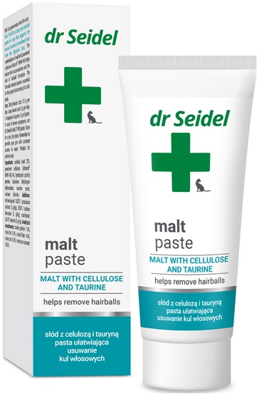 Dr Seidl Dr Seidel Malt Pasta dla kota likwidująca zatory przewodu pokarmowego 7