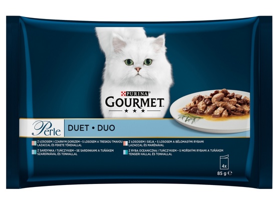 Purina Gourmet Perle Duet Rybny saszetki 4x85g DLA ZAMÓWIEŃ + 99zł GRATIS!