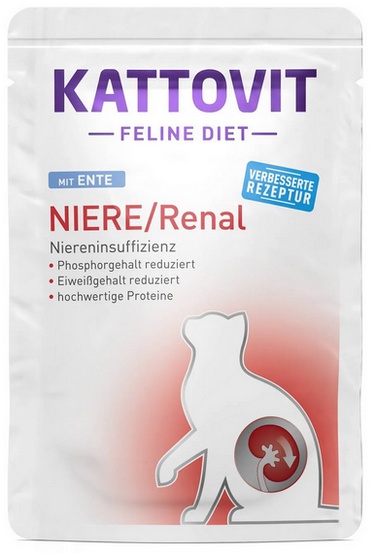 Kattovit Renal w saszetkach - Kaczka, 12 x 85 g