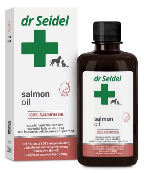DR SEIDEL Salmon Oil 250ml olej z łososia na skórę dla psa i kota