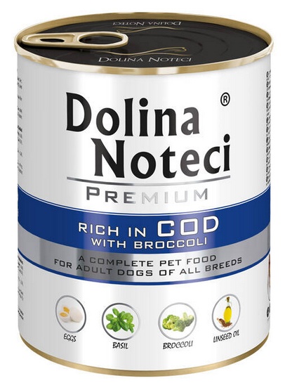 Dolina Noteci Premium bogata w dorsza z brokułami 800 g