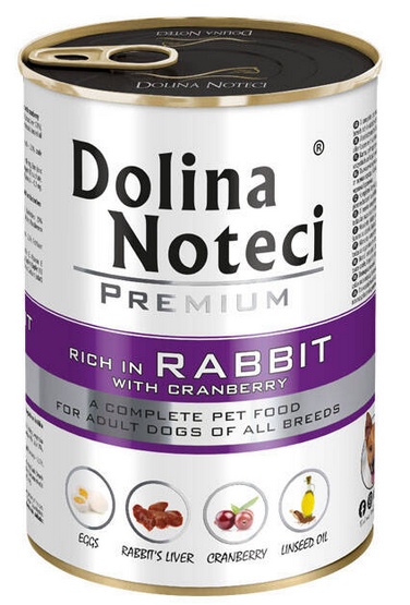 Dolina Noteci Premium Królik z żurawiną 400g