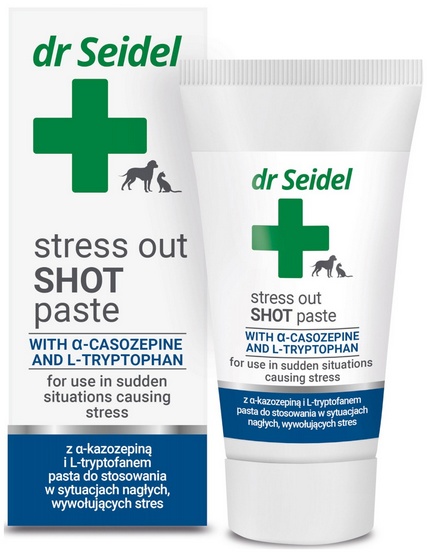Dr Seidel Stress Out Shot Pasta w Nagłych Sytuacjach Wywołujących Stres Dla Psów i Kotów 30 g