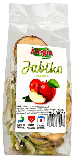 ALEGIA Przysmak Jabłko suszone 60g