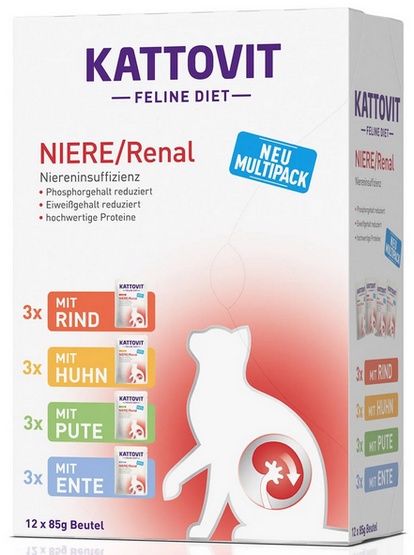 Kattovit Renal w saszetkach - Mix , 4 smaki
