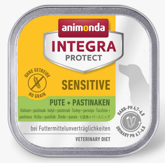 Animonda Integra Protect Sensitive smak indyk z pasternakiem tacka 150g