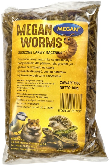 Megan Suszone larwy mącznika 100g