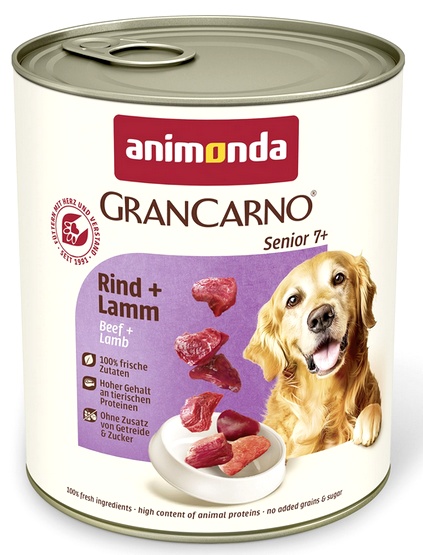 Animonda Grancarno Senior Kalb Lamm Cielęcina + Jagnięcina 800G