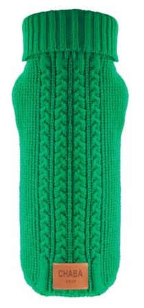 Chaba CHABA SWETEREK Z GOLFEM `M` 29cm ZIELONY