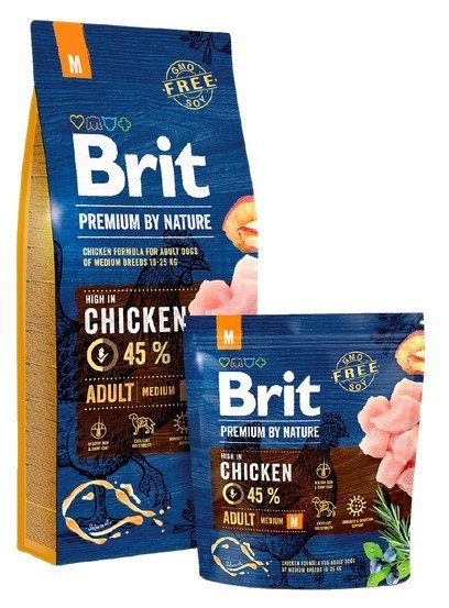 Brit Premium By Nature Adult M 1 kg