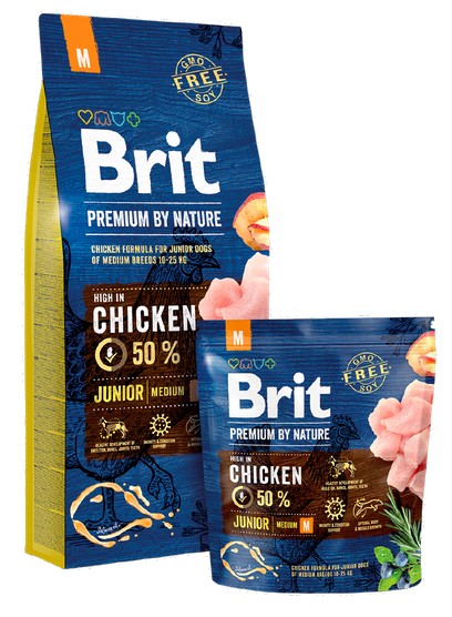 Brit Premium By Nature Junior Medium M 3 kg