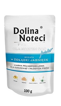 Dolina Noteci Premium Junior z żołądkami jagnięcymi 100 G