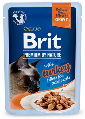 BRIT Premium By Nature Mokra karma dla kotów z indykiem w sosie saszetka