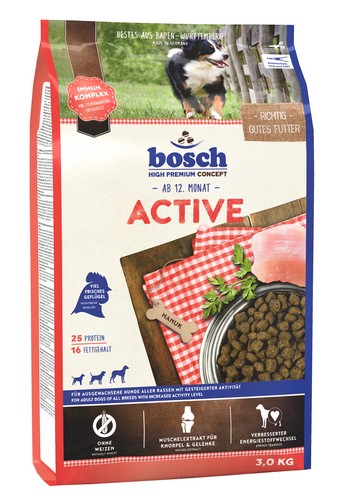 Bosch Petfood Active, drób (nowa receptura) 3kg
