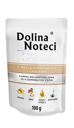 Dolina Noteci Premium Pies Gęś, ziemniaki i jabłko saszetka 100g MS_15851