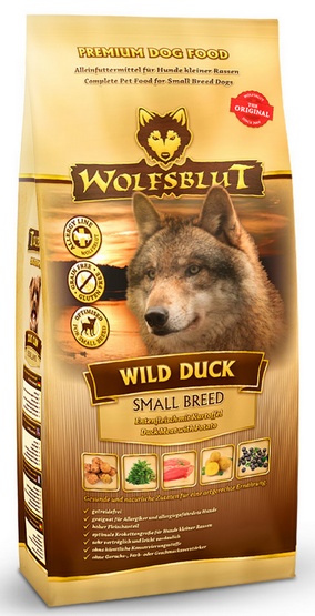 Karma sucha dla psa WOLFSBLUT Wild Duck Small Breed, 2 kg