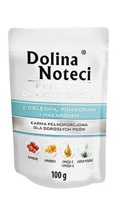 Dolina Noteci Premium Pies Cielęcina, pomidory i makaron saszetka 100g MS_15850