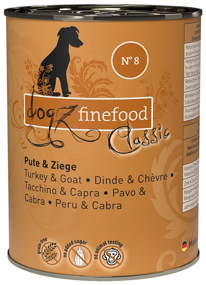 dogz finefood dogz finefood N° 8 Indyk i Koza 400g