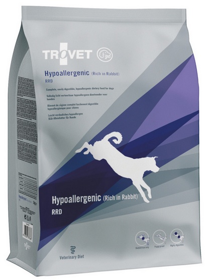 TROVET Hypoallergenic RRD Królik - sucha karma dla psa - 3kg