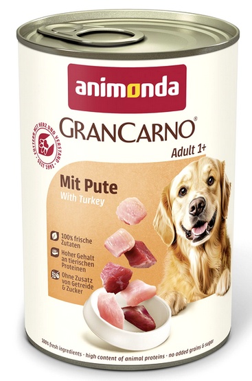 Pakiet Animonda GranCarno Original, 12 x 400 g - Indyk
