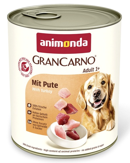 Animonda GranCarno Original Adult, 6 x 800 g - Indyk