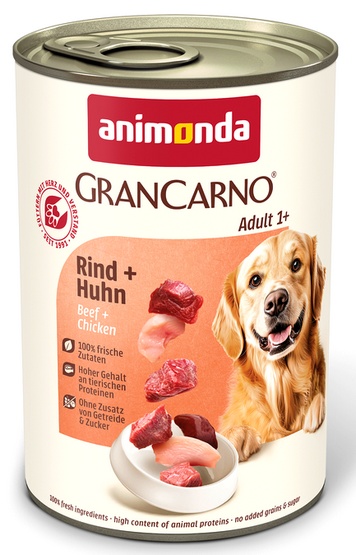 Animonda Grancarno Adult Dog Wołowina + kurczak 400g