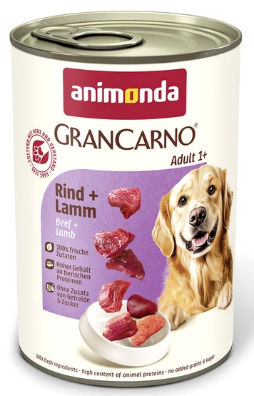 Animonda Grancarno Adult Dog Wołowina + jagnięcina 400g