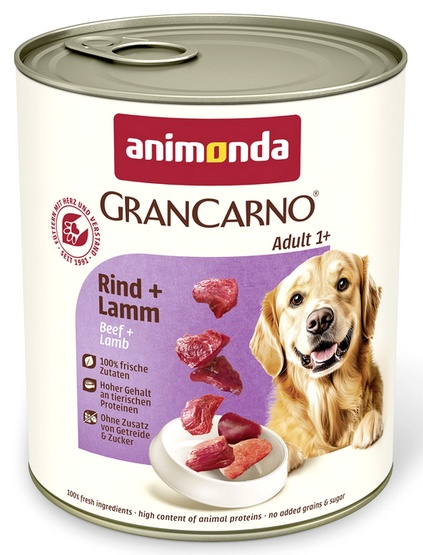 Animonda Grancarno Adult Dog Wołowina + jagnięcina 800g