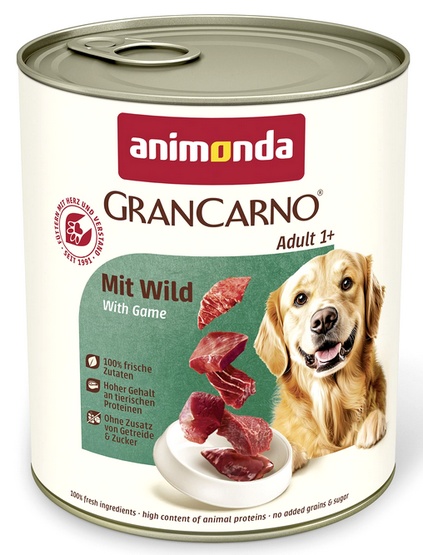 Megapakiet Animonda GranCarno Original Adult, 24 x 800 g - Dziczyzna