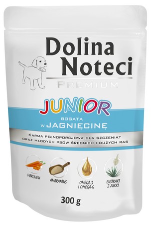 Dolina Noteci PREMIUM Szczenięta bogata w jagnięcinę 300g