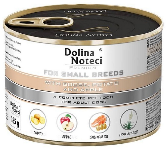 Dolina Noteci Premium Małe Rasy Z Gęsią Ziemniakami I Jabłkiem 185g