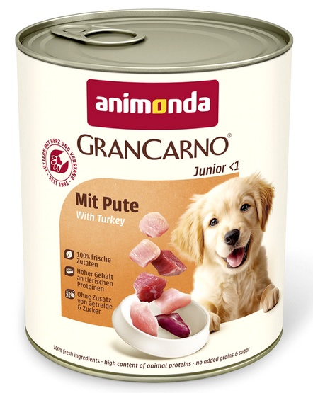 Megapakiet animonda GranCarno Original Junior, 24 x 800 g - Indyk
