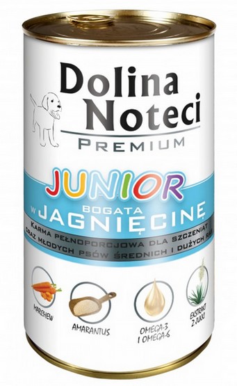 Dolina Noteci PREMIUM Szczenięta bogata w jagnięcinę 500g