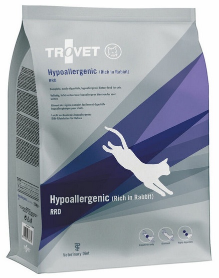TROVET Hypoallergenic RRD z królikiem - sucha karma dla kota - 2,5kg