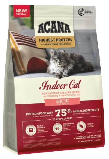 ACANA Highest Protein Indoor Cat - sucha karma dla kota - 1,8kg