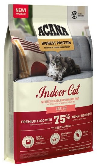 ACANA Highest Protein Indoor Cat - sucha karma dla kota - 4,5kg