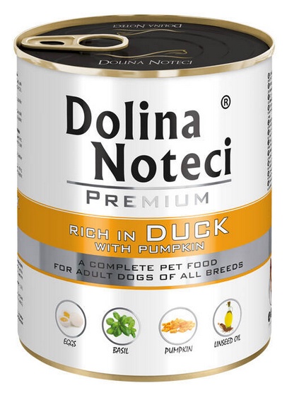 Dolina Noteci Premium Pies Kaczka i dynia Puszka 800g