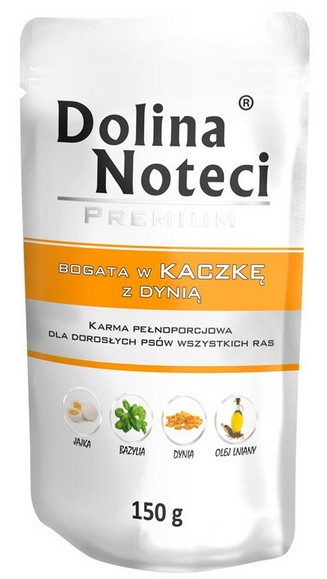 Dolina Noteci PREMIUM BOGATA W KACZKĘ Z DYNIĄ DOYPACK 150 G