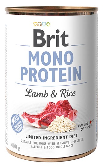 Brit MONO PROTEIN LAMB & BROWN RICE 400g 22807-uniw