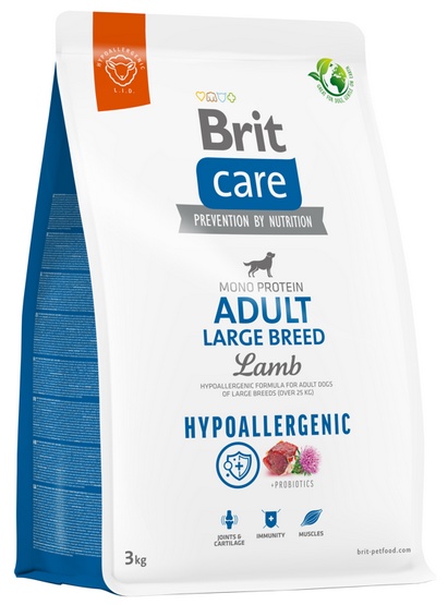 Brit Care Dog Hypoallergenic Adult Large Breeds 3 kg Lamb