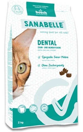 SANABELLE Dental 2 kg dla kotów wspomagająca pielęgnację zębów