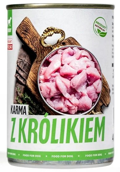 BULT Pakiet Bult Tuf Tuf Mokra Karma Dla Psa Mielonka z Królikiem 400 g