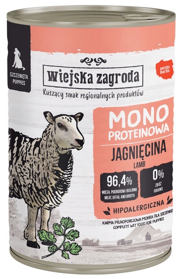 Wiejska Zagroda - Jagnięcina - Szczeniak-400